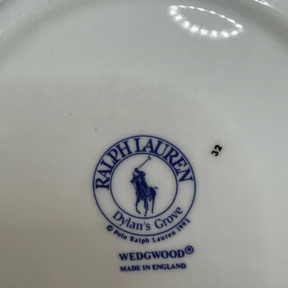 🛑SOLD🛑 VINTAGE RALPH LAUREN Plates 8”By Wedgewood Dylan’s Grove(Set Of 4 Salad - Picture 9 of 17